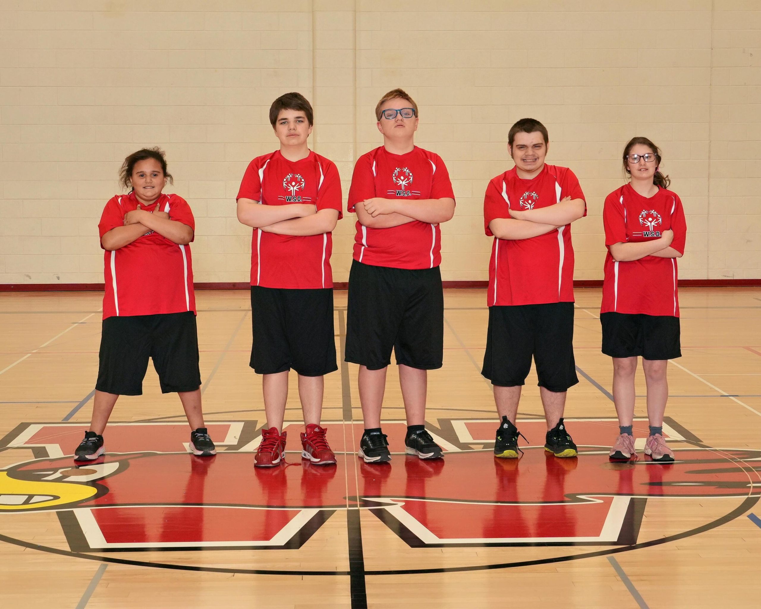 Special Olympics Track & Field team with 5 athletes